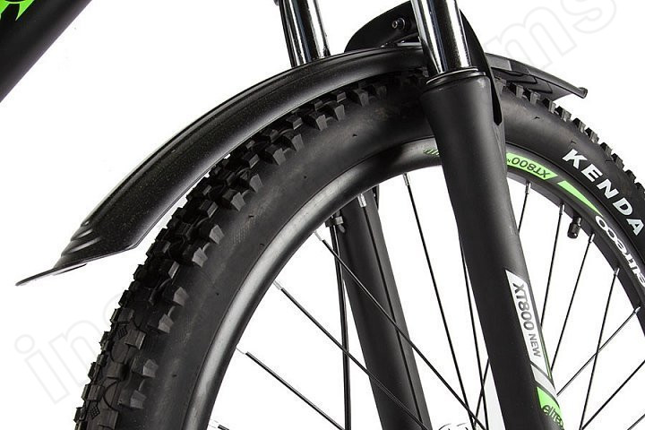 Электровелосипед (велогибрид) черно-зеленый Eltreco XT 800 new - фото 6